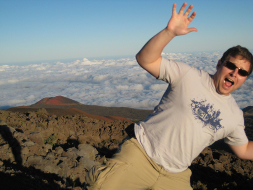 Rob Falling Off a Mountain